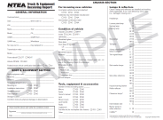 Truck & Equipment Receiving Report Sample Form
